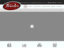 Tablet Screenshot of fowlerservice.com